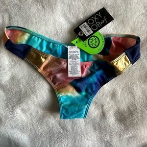 NWT Roxy Pop Surf Swim Cheeky Bikini Bottom Sz M